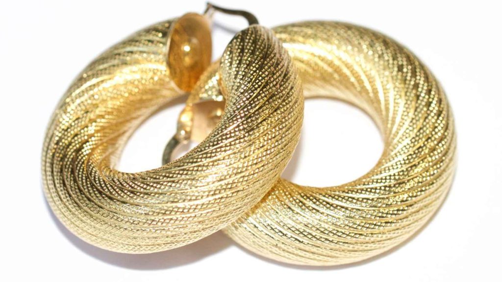 Chunky Gold Hoop Earrings