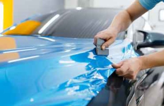 Car coating with sticker2